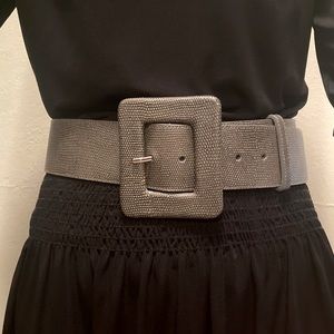 Alice + Olivia chunky belt silver